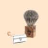 Kit de rasage Barbedudaron en bois d'olivier